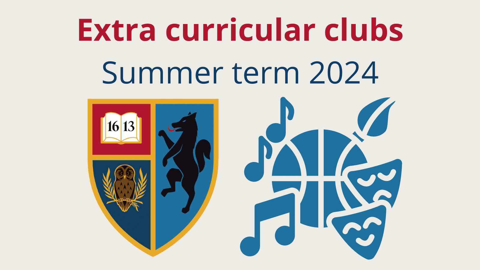 Extra-curricular clubs for summer term 2024